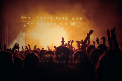 Foule à un concert