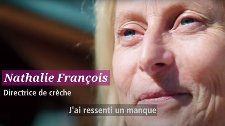 Image tirée de la vidéo du témoignage de Nathalie François